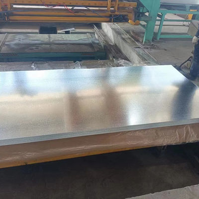 Standard Zinc Coated Steel Metal Sheets 0.12-4.0mm Untuk Berbagai Aplikasi