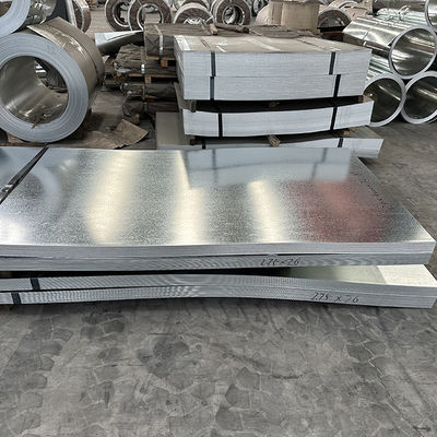 Standard Zinc Coated Steel Metal Sheets 0.12-4.0mm Untuk Berbagai Aplikasi