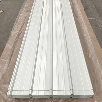 Lembar atap baja bergelombang persegi panjang kaca logam 7.5mm
