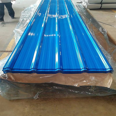7.5mm Lembar atap baja bergelombang Lantai atap kaca