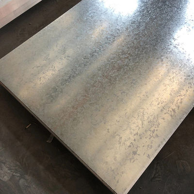 Standard Zinc Coated Steel Metal Sheets 0.12-4.0mm Untuk Berbagai Aplikasi