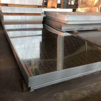 Spangle biasa Cold Rolled 26 Gauge Galvanized Steel Sheet Dengan Lapisan Seng 40-600g/M2