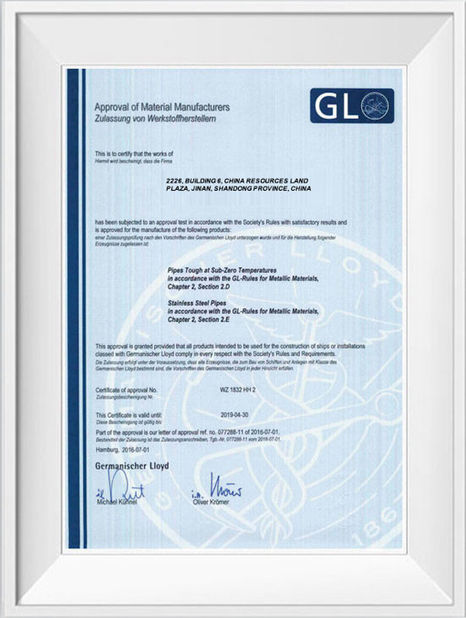 Cina Shandong Hongxin International Trade Co., LTD. Sertifikasi